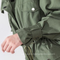 New autumn high quality waistband short trench coat for ladies